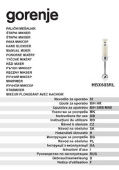 Gorenje HBX603RL Notice D'utilisation