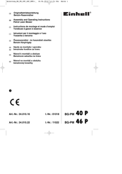 EINHELL BG-PM46 P Instructions De Montage Et Mode D'emploi