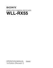 Sony WLL-RX55 Mode D'emploi