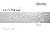 Vaillant calorMATIC 360f Mode D'emploi