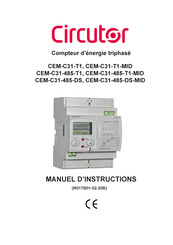 Circutor CEM-C31-485-DS-MID Manuel D'instructions