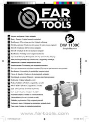 Far Tools DW 1100C Notice Originale