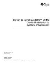 Sun Microsystems Ultra 20 M2 Mode D'emploi