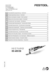 Festool VECTURO OS 400 EQ Mode D'emploi