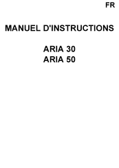 evacalor ARIA 30 Manuel D'instructions