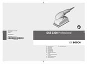 Bosch GSS 2300 Professional Notice Originale