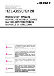 JUKI HZL-G120 Manuel D'instructions