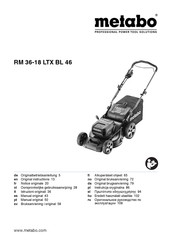 Metabo RM 36-18 LTX BL 46 Notice Originale