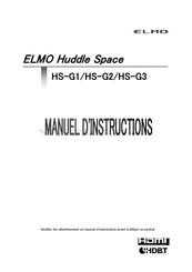 Elmo Huddle Space HS-G2 Manuel D'instructions