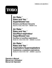 Toro Air Rake 51549 Manuel De L'utilisateur