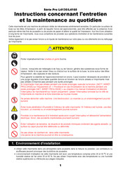 Ricoh Pro L4160 Instructions D'entretien