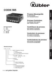 Kübler CODIX 565 Mode D'emploi