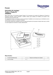 Triumph A9808012 Mode D'emploi