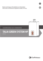 CHAFFOTEAUX TALIA GREEN SYSTEM HP 65 Notice Technique D'installation Et D'entretien