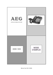 AEG COSI 500 Mode D'emploi
