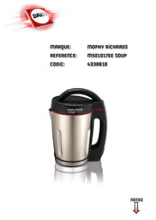 Morphy Richards soupmaker Mode D'emploi