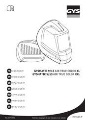 GYS MATIC 9/13 AIR TRUE COLOR XL Mode D'emploi