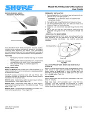 Shure MICROFLEX MX391WC Guide De L'utilisateur