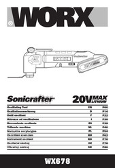 Worx Sonicrafter WX678 Mode D'emploi
