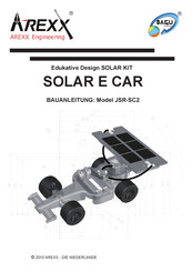 Arexx SOLAR E CAR Mode D'emploi