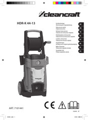 CleanCraft HDR-K 44-13 Traduction Des Instructions Originales