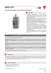 CARLO GAVAZZI NRGC-PN Manuel Technique