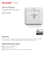 Honeywell Home Lyric T6 Pro Wi-Fi Guide De L'utilisateur