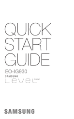 Samsung EO-IG930 Guide De Démarrage Rapide