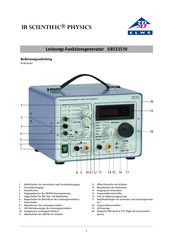 3B SCIENTIFIC PHYSICS U8533510 Instructions D'utilisation