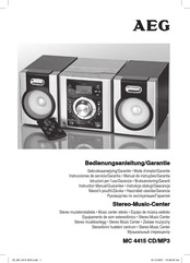AEG MC 4415 CD/MP3 Mode D'emploi & Garantie