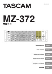 Tascam MZ-372 Mode D'emploi