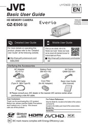 JVC Everio GZ-E505 Guide De L'utilisateur