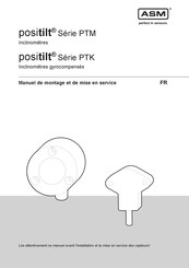 ASM positilt PTM Série Manuel De Montage Et De Mise En Service