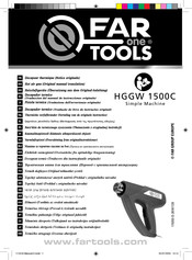 Far Tools HGGW 1500C Notice Originale