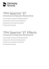 Dentsply Sirona TPH Spectra ST Effects Mode D'emploi