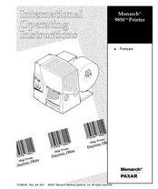 Monarch Paxar 9850 Mode D'emploi