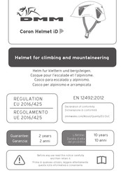 DMM Coron Helmet iD Notice D'utilisation