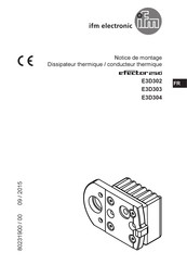 IFM Electronic efector250 E3D302 Notice De Montage