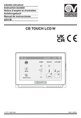 Vortice CB TOUCH LCD W Notice D'emploi Et D'entretien