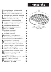 Hansgrohe Rainfinity Digital 360 1jet 25031 Série Mode D'emploi / Instructions De Montage