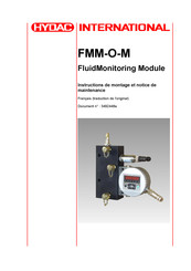 HYDAC International FMM-O-M Instructions De Montage