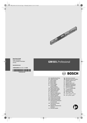 Bosch GIM 60 L Professional Notice Originale