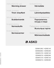 Asko ODW 8128 G ELEMENTS Mode D'emploi