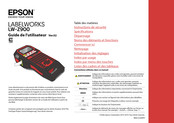 Epson LABELWORKS LW-Z900 Mode D'emploi