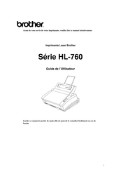Brother HL-760 Série Guide De L'utilisateur