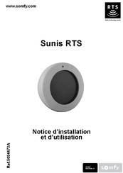 SOMFY Sunis RTS Notice D'installation Et D'utilisation