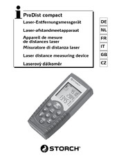 Storch ProDist compact Mode D'emploi