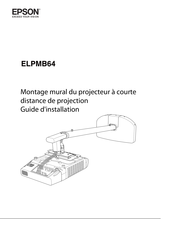Epson ELPMB64 Mode D'emploi