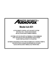 Audiovox AUTO SECURITY AA-931 Mode D'emploi
