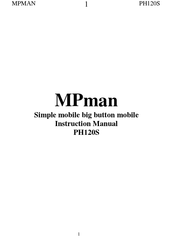 MPMan PH120S Manuel D'instructions